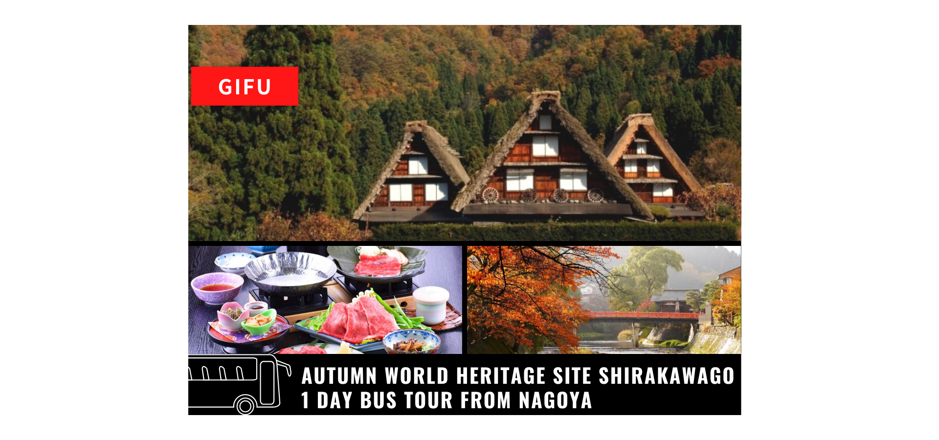 Autumn World Heritage Site Shirakawago 1 Day Bus Tour from Nagoya