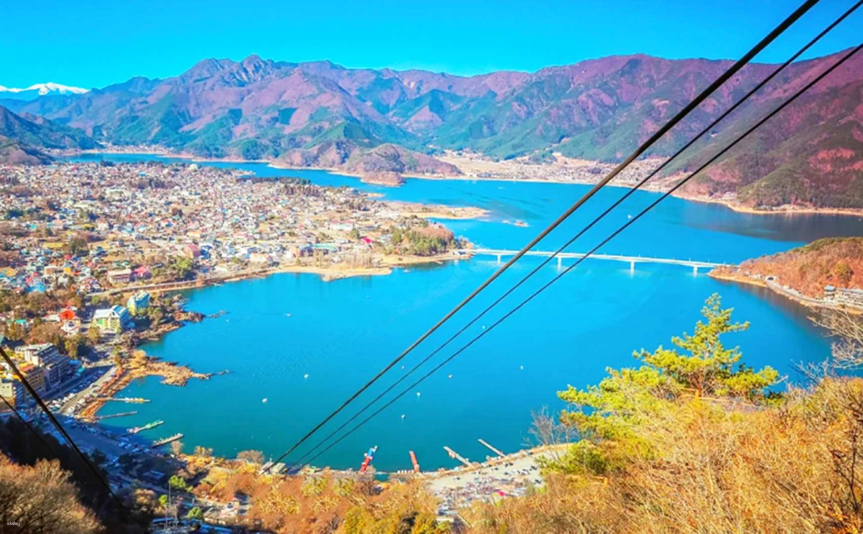 [Group of 1 person] One-day trip to Mt. Fuji Kawaguchiko Cable Car | Lake Kawaguchi Cable Car fee included | Complimentary convenience store ice cream or coffee or tea (cold/hot)