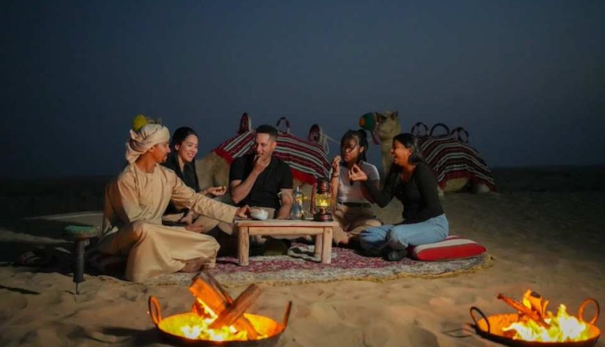 Dubai: Night Desert Safari with Camel Ride & Stargazing Experience