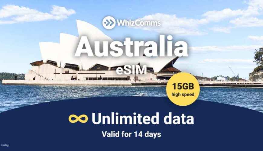 Australia eSIM｜14-Day 15GB High-speed Australia Traveller eSIM｜Powered by Singtel