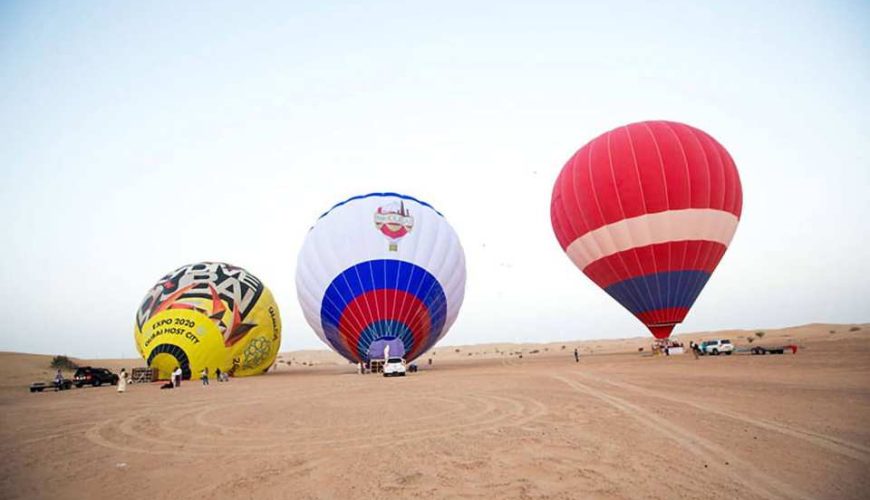 Dubai Hot Air Balloon ride with Private Transfers