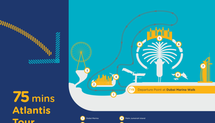 60 Minutes Marina Tour (Dubai) Dubai Marina, JBR, Ain Dubai, Bluewaters, Skydive Dubai & Dubai Marina Harbor