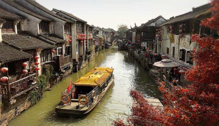 [From Shanghai] One-day tour to the ancient city of Suzhou Lingering Garden + Hanshan Temple + Shantang Street, the former French Concession + Huangpu River night cruise (Japanese/Chinese/English guide, lunch & dinner included)