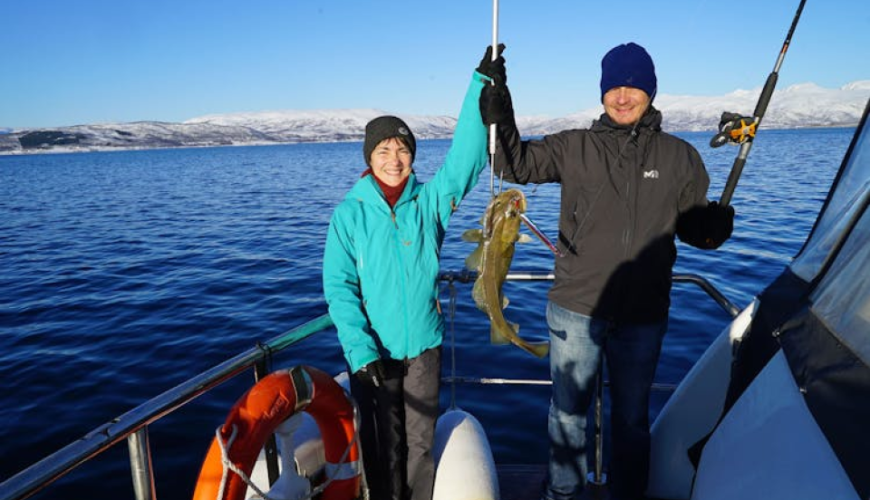 Private fishing experience in Tromsø in a luxury yacht