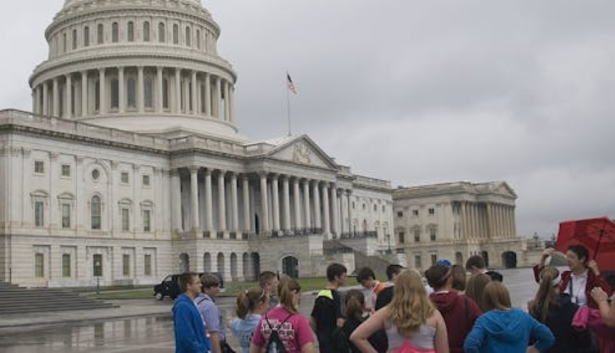 Washington DC walking tour and entrance to the African American Museum