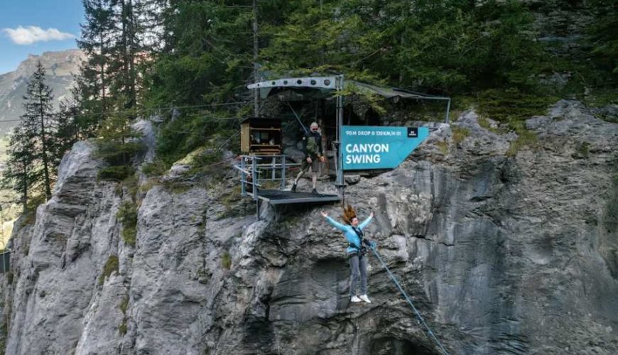 Canyon Swing in Grindelwald | Switzerland