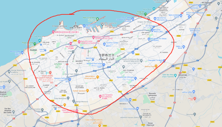 Morocco Casablanca Mohammed V Airport CMN to and from Casablanca city | Airport transfer car