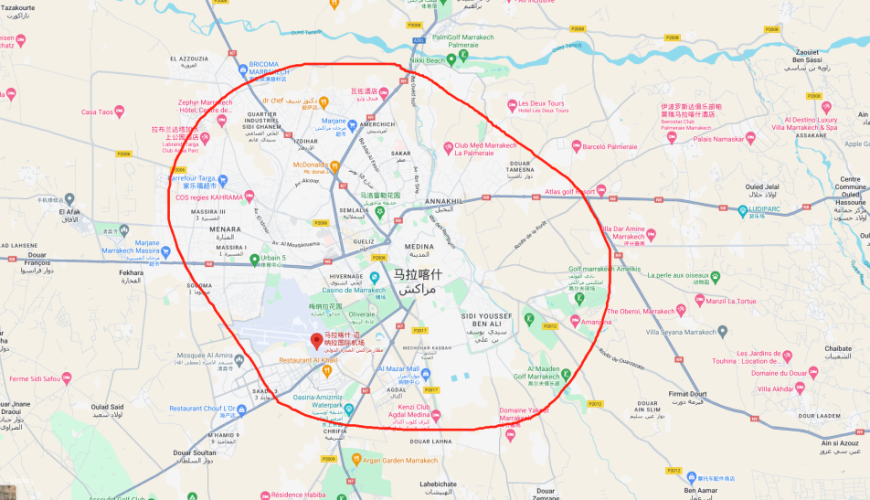 Morocco Marrakech Menara International Airport RAK to and from Marrakech city|Airport transfer car